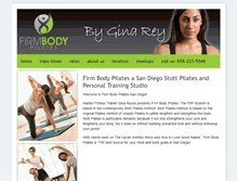 Tablet Screenshot of firmbodypilates.com